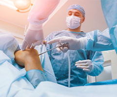 Robotic orthopedic surgery image